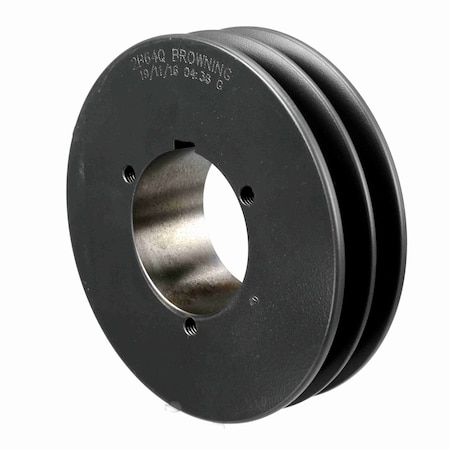 Browning 2 Groove Cast Iron Bushed Bore Multiple Sheave, 2B64Q 2B64Q